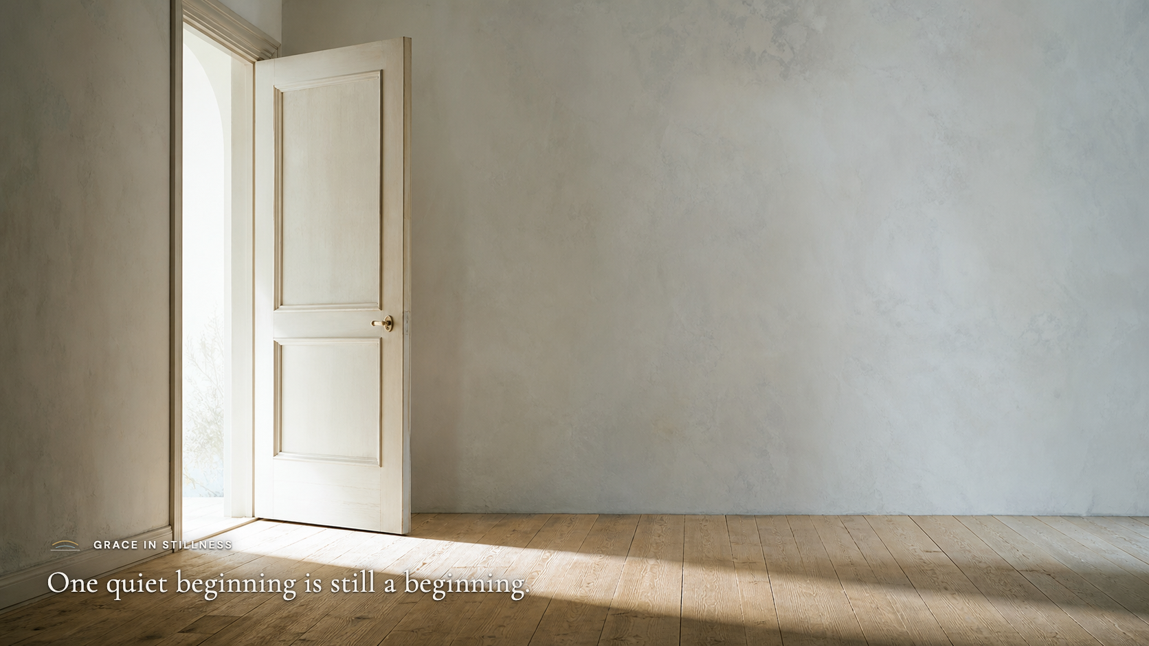 One quiet beginning is still a beginning. · Desktop