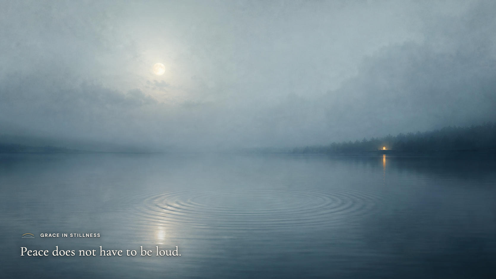 Peace does not have to be loud. · Desktop