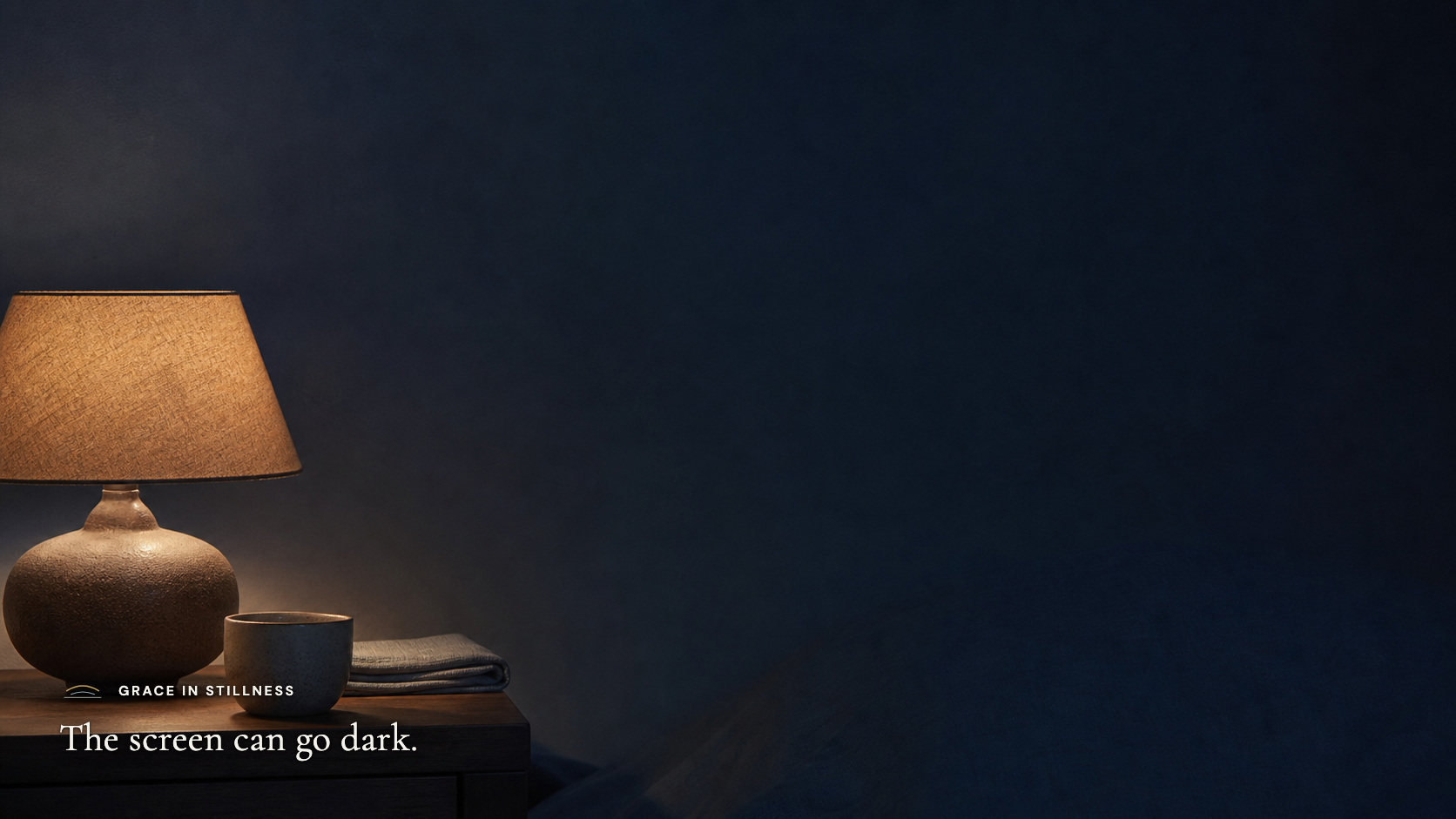 The screen can go dark. · Desktop